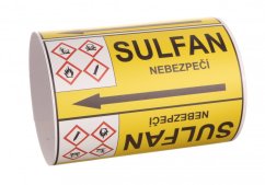 Páska na značení potrubí Signus M25 - SULFAN