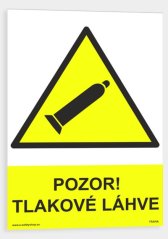 Pozor! Tlakové láhve
