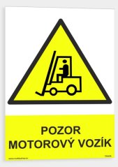 Pozor motorový vozík