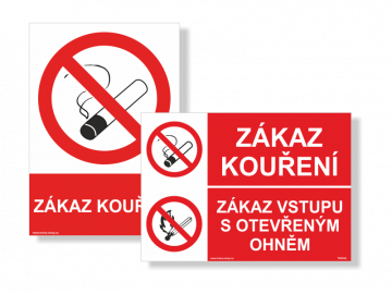 Zákazy kouření - Tloušťka - 0.1 mm SAMOLEPKA