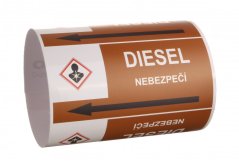 Páska na značení potrubí Signus M25 - DIESEL