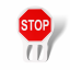 Portable traffic STOP sign - VEHICULAR TRAFFIC MUST TURN RIGHT