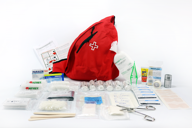 Lekárnička Signus - batoh prvej pomoci BR1 s výbavou pre školské akcie