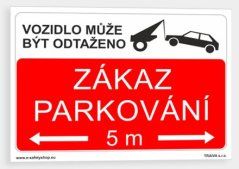 Zákaz parkování Vzor 2