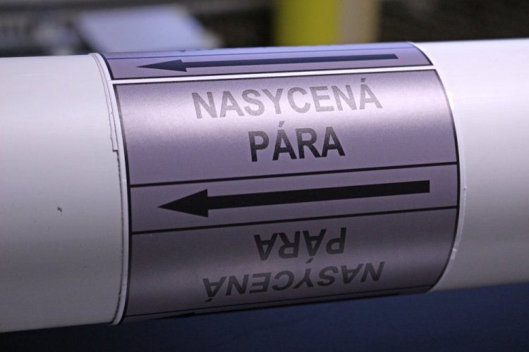 Páska na značení potrubí Signus M25 - NASYCENÁ PÁRA