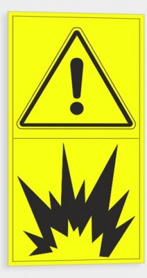 Warning - Risk of explosion