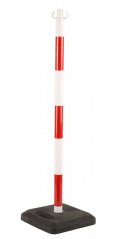 Boundary mobile post with base Signus DH-CP90, red and white,
