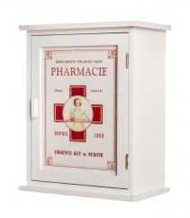 PHARMACIE wooden wall-mounted medicine cabinet
