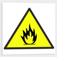 Nebezpečí požáru - symbol