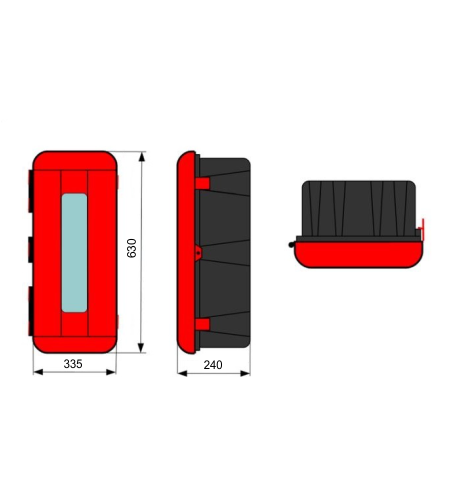 Box na hasicí přístroj 6 kg - PVC