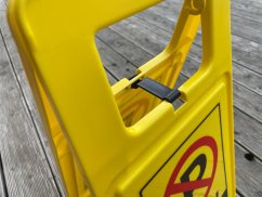 Výstražný stojan - áčko, Pozor! Zde neparkujte