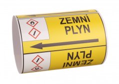 Páska na značení potrubí Signus M25 - ZEMNÍ PLYN