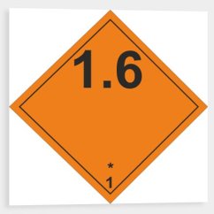 Explosive substances and materials No 1.6