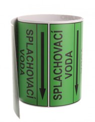 Páska na značení potrubí Signus M25 - SPLACHOVACÍ VODA