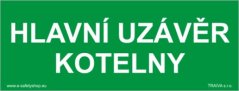 Hlavní uzávěr kotelny