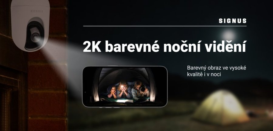 Bezpečnostní Wi-Fi kamera Signus AI-IN, 3MP, s umělou inteligencí