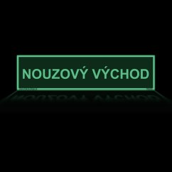 Nouzový východ - Nápis