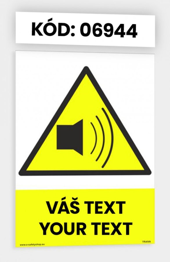 Výstražné tabulky s vlastním piktogramem i textem
