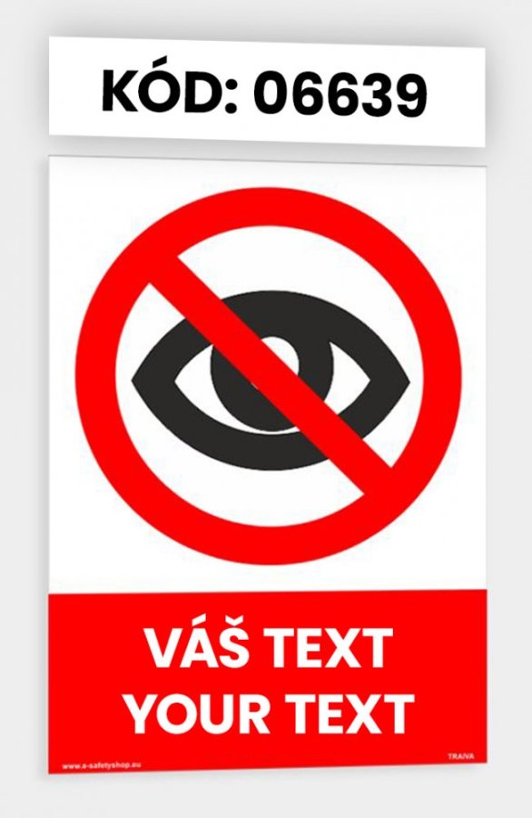 Zákazové tabuľky s vlastným piktogramom aj textom