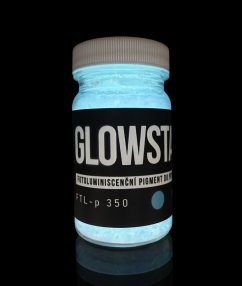 Photoluminescent pigment BLUE GlowStar FTL-P 350, into the resin