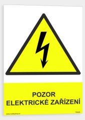 Pozor elektrické zařízení