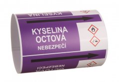 Páska na značení potrubí Signus M25 - KYSELINA OCTOVÁ