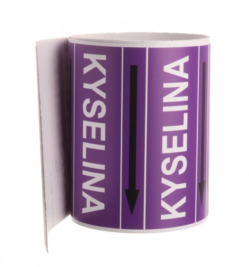 Páska na značenie potrubia Signus M25 - KYSELINA
