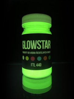Fotoluminiscenční pigment zelený FTL 440 do vodou ředitelných barev