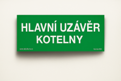 Hlavní uzávěr kotelny