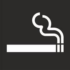 Šablona Cigareta vodorovné značení