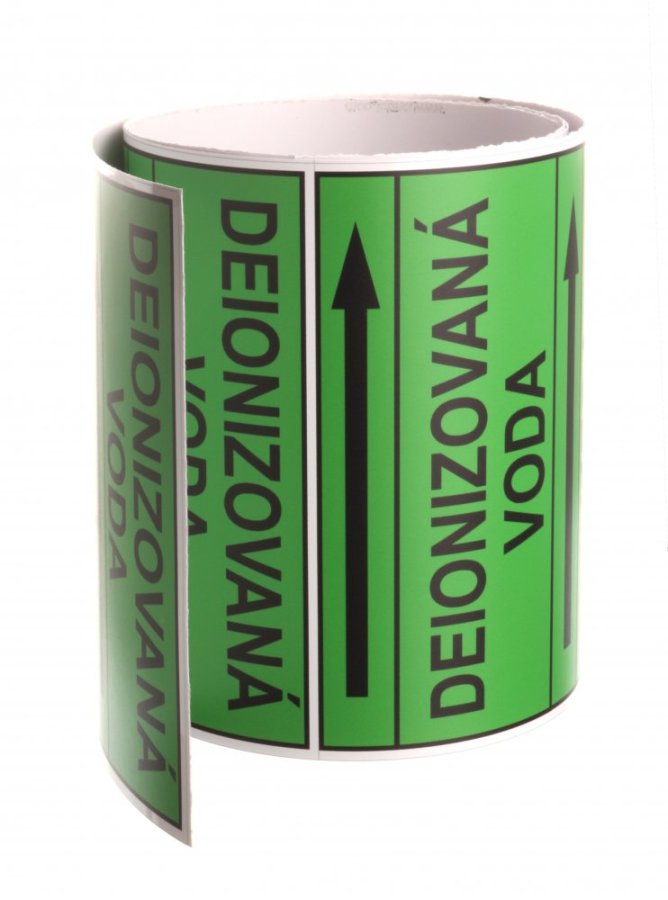 Páska na značenie potrubia Signus M25 - DEIONIZOVANÁ VODA
