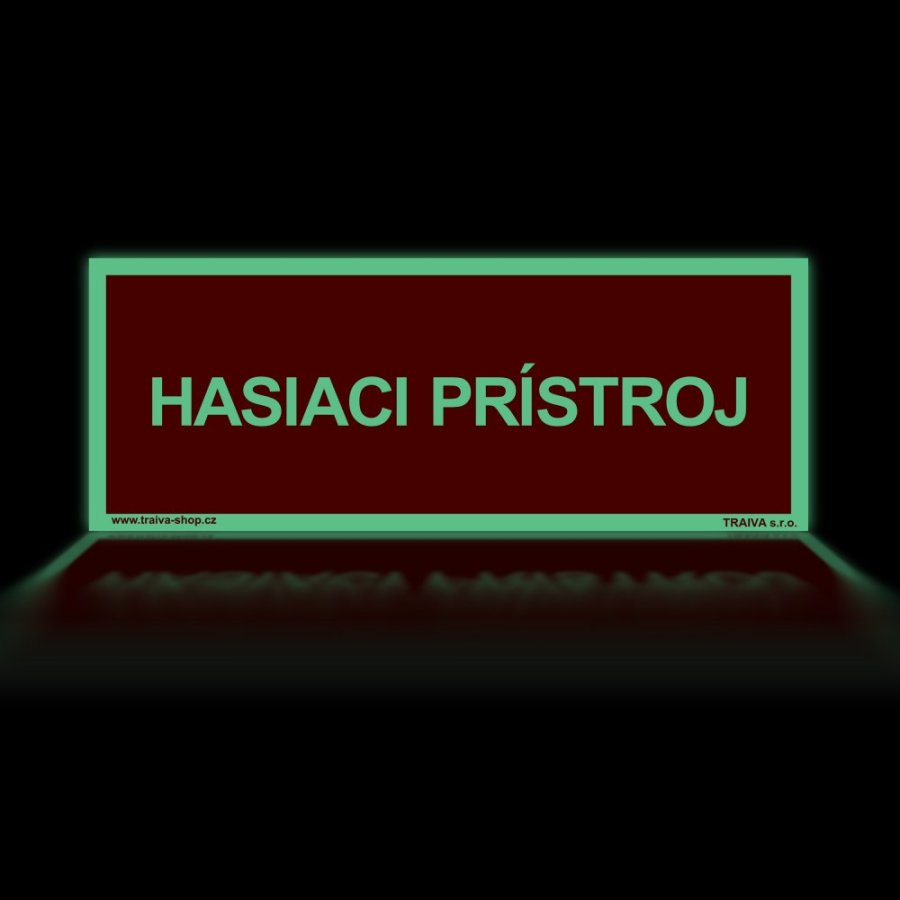 Tabuľka nadpis hasiaci prístroj