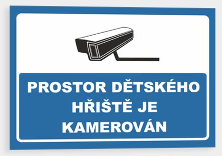 Prostor dětského hřiště je kamerován