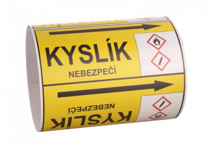 Páska na značení potrubí Signus M25 - KYSLÍK