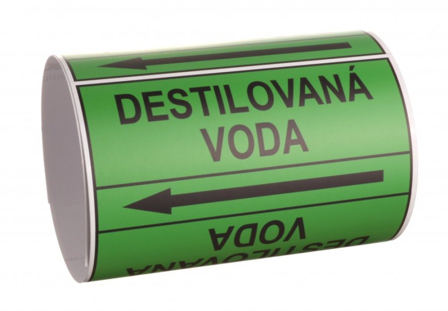 Páska na značení potrubí Signus M25 - DESTILOVANÁ VODA