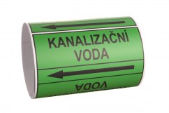 Páska na značení potrubí Signus M25 - KANALIZAČNÍ VODA