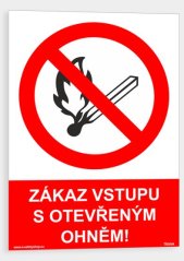 Zákaz vstupu s otevřeným ohněm
