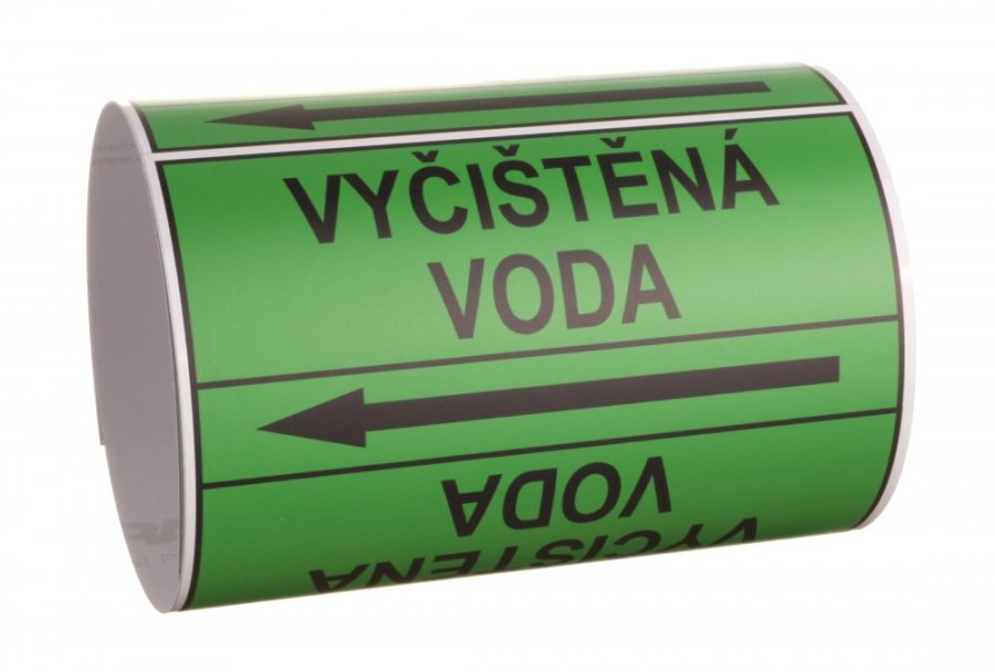 Páska na značení potrubí Signus M25 - VYČIŠTĚNÁ VODA