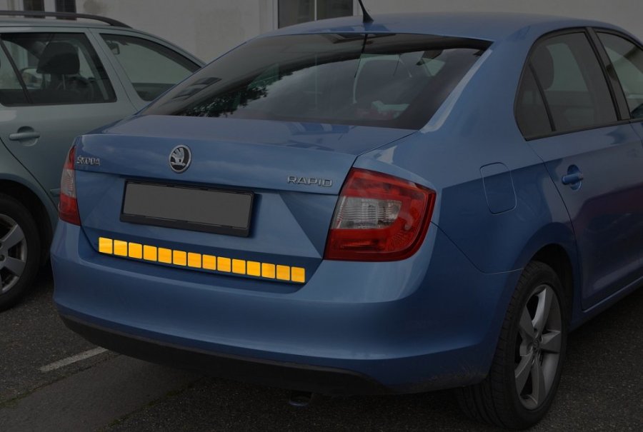 Páska pre obrysové značenie vozidiel na plachty Profitruck EHK104P, farba ŽLTÁ