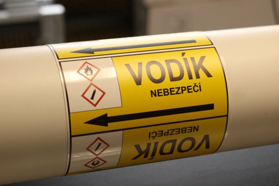 Páska na značenie potrubia Signus M25 - VODÍK