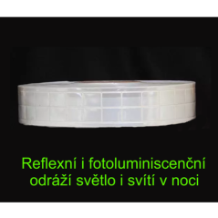 Reflexná fotoluminiscenčná páska GLOWSTAR S1