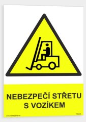 Nebezpečí střetu s vozíkem