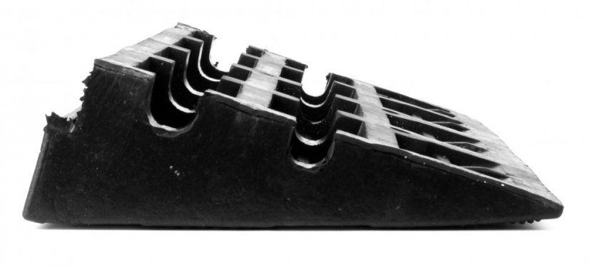 Rubber ramp RFX60, 60 x 30 x 10 cm