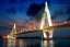 Image glowing in the dark - Haikou Century Bridge theme