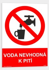Voda nevhodná k pití