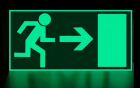 Escape route signs