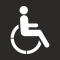 Reserved Parking for disabled V10f template for horizontal marking
