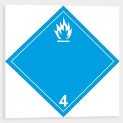 Nebezpečí vyvíjení hořl. plynu při styku s vodou 4.3 B