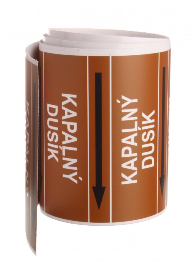 Páska na značení potrubí Signus M25 - KAPALNÝ DUSÍK