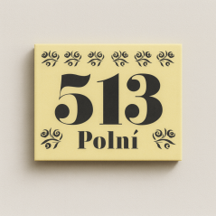 Domové číslo, vzor color